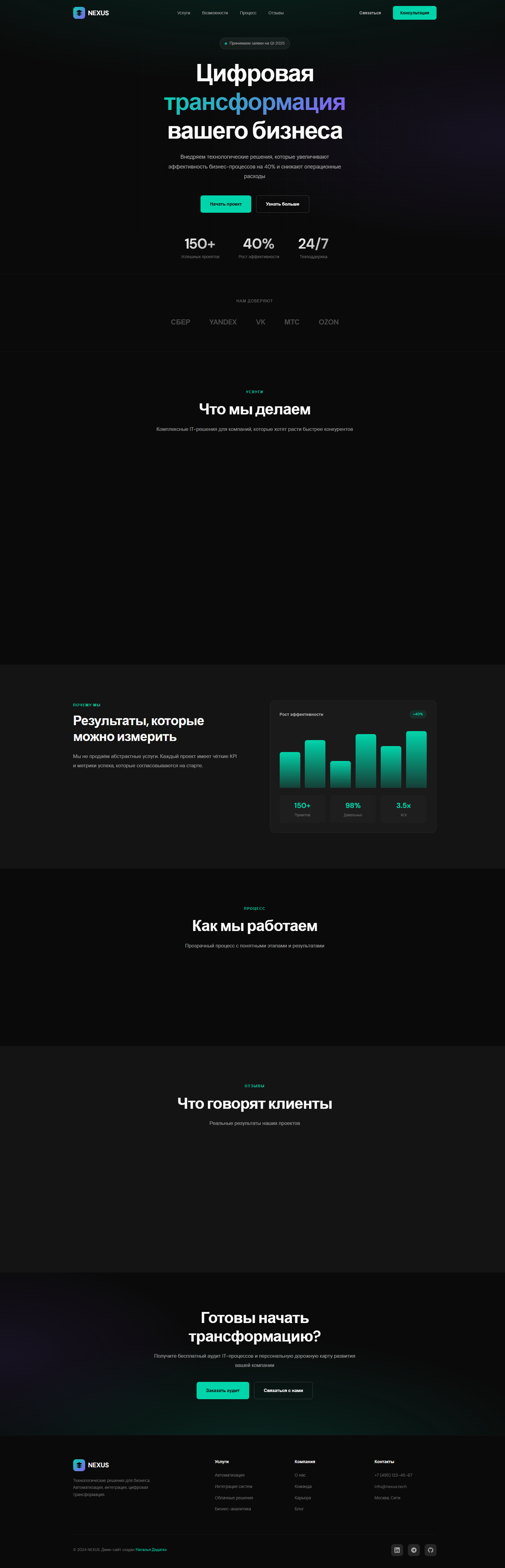 Корпоративный сайт IT-компании